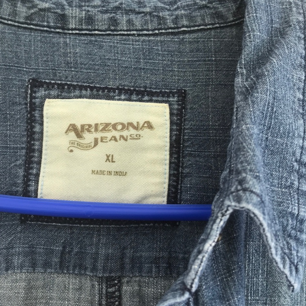 Denim button down